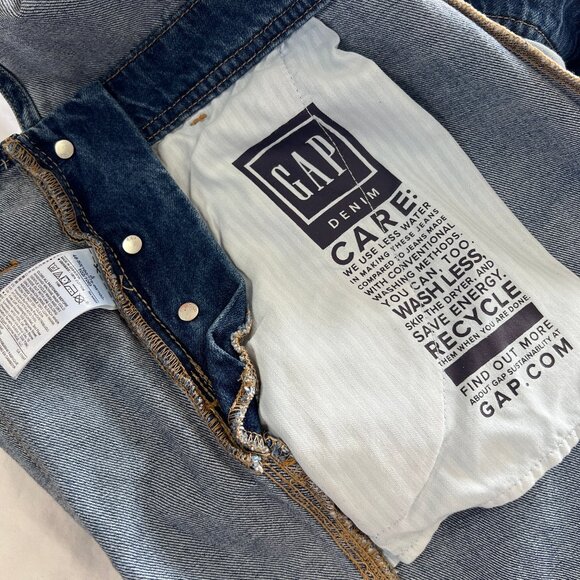 Denim Coverall Gap Medium wash Size L large. Like New - Picture 6 of 14